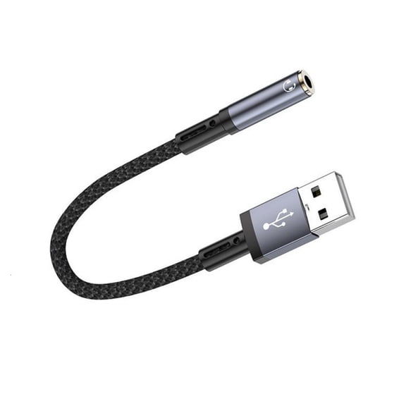 USB To 3.5mm Audios Adapter Stereo Sound Card For Laptop/Desktops Connection