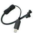 USB To 4Pin Fan Adapter Cable, 12V Voltage Enhancement Option For