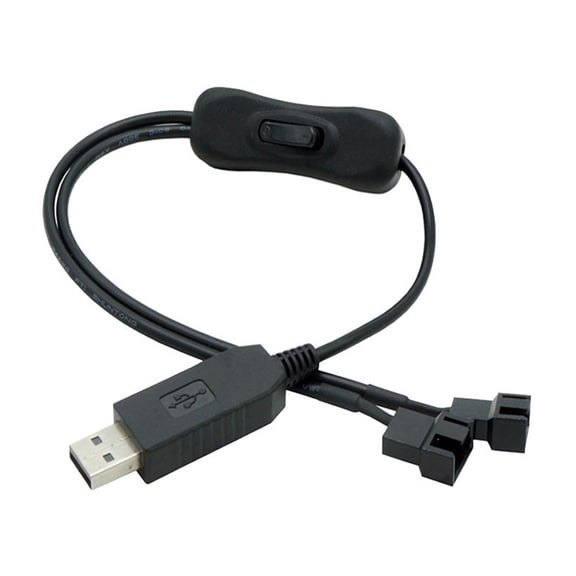 USB To 4Pin Power Cable With Voltages Boosts To 12V Optional Cord Efficient PC Cooling Fan Adapter