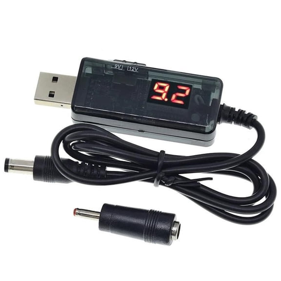 USB To 9V/12V Power Step UP Cable With 5.5mm 3.5mm 5.5x2.1mm 3.5x1.35mm Connectors For Electronics