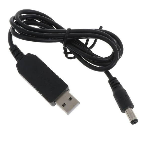 USB To DC 2.1 5.5 Converter Cable USB 5V to DC 9V Step-up Adapter Connector 1M