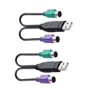 USB To Double For 2 Adapter Cable For Keyboards & Connection Plug And Play With Stable Signals Transmission