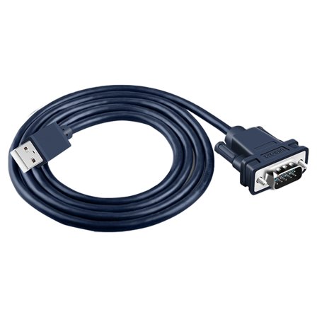 USB To Serial Converter RS232 DB9 Connection Cable Prolific Chipset For Fast Data Transfer Flame Resistant