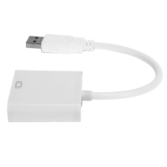 USB To VGA Adapter, Video Converter USB 3.0 To VGA Adapter 15Pin Female Computer Accessories For Desktop For PC For Laptop White