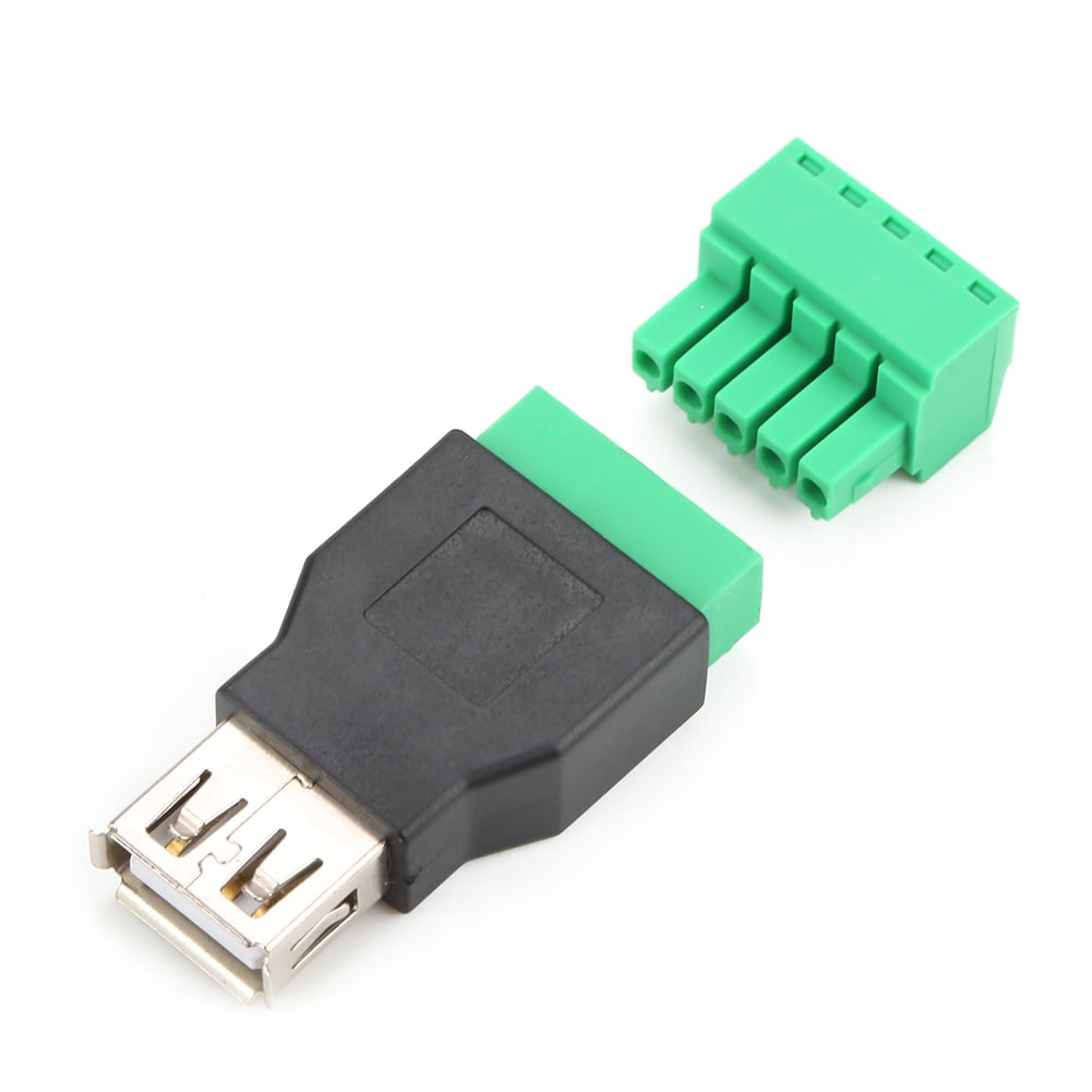 USB Type A Female Solderless Terminal Adapter Converter 2PCS - Walmart.com