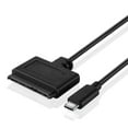 thumbnail image 1 of USB Type C 3.0 to 2.5" SATA III Adapter Cable Bridge w/ UASP High Speed Data Transfer Protocol Support - SATA to USB Type C 3.0 Converter for SSD HDD Solid State Drive / External Hard Drive, 1 of 4
