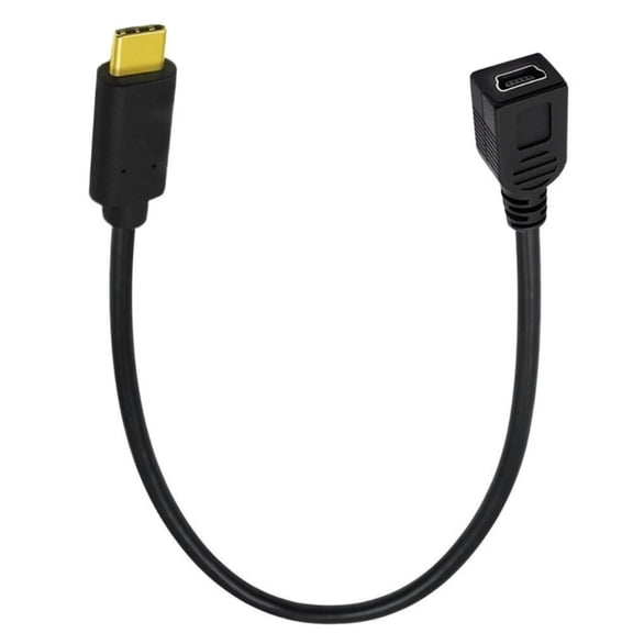 USB Type C 3.1 to Mini 5Pin USB Cable 90 Degree Adapter Converter for Charging MacBook Pro Laptops Android Devices