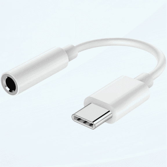 USB Type C to 3.5mm Female Headphone Jack Adapter, Aux Audio Dongle Cable Cord Compatible with Samsung Galaxy S22 S21 S20 S10 S9 Plus/Ultra, Note 10, iPad Pro, MacBook, Pixel (White)