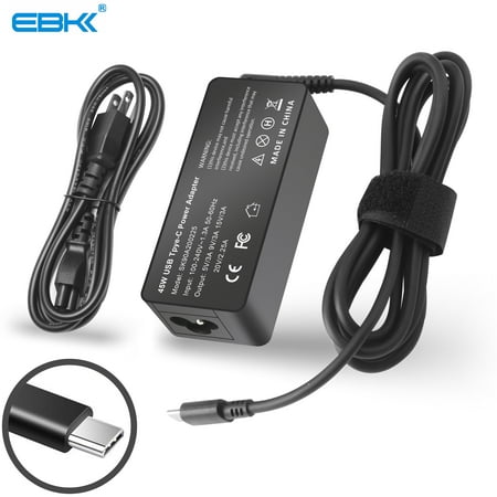 USB Type C 45W Chromebook Charger for HP Chromebook 14 X360 14-ca051wm 14-ca052wm 14-ca091wm ca061dx 14-ca0061dx 14-ca020nr USB C Power Supply Adapter