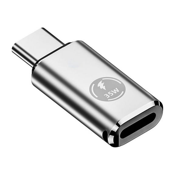 USB Type C Adapter, 35W PD PD Adapter with Type-C to 8-pin Converter Converter for 15, 480Mbps Data Sync & Blue Light Indicator, Aluminum Alloy for iPad/for Fast Charging