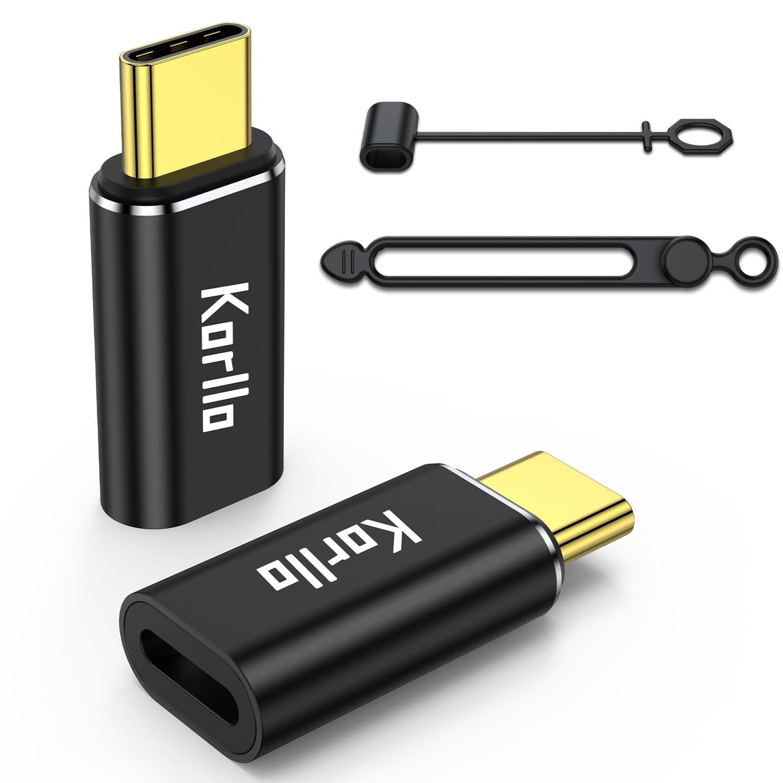 USB Type C Adapter 60W PD Fast Charging USB C Converter, 8Pin to USB