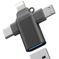 USB to Type C Adapter Micro USB C Lightning Male OTG Female for Apple ...