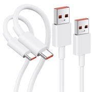 USB Type C Cable, 120W Hyper Turbo Charging Cable 3.3FT 2 Pack 6A Fast Charging Cable for Xiaomi 15/14T/13T Pro/12S Ultra/Pad 5/12 Pro/12/12X/11T Pro/11 Lite, for Redmi 10 Note 14/13/11
