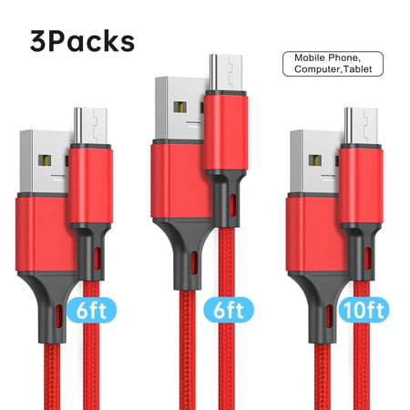Cshidworld USB Type C Cable, 3 Pack(6/6/10ft) USB C Cable Nylon Braided Fast Charging Sync Cord Compatible iPhone 15/15 Pro Max Samsung Galaxy S10 S9 S8 Plus,Note 9 8, LG G7,Google Pixel 2XL price history and forecast - Cshidworld