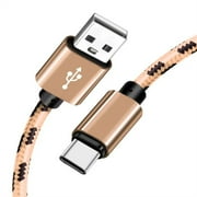 USB Type-C to A Cable 3ft Braided Fast Charging 3A Quick Charger Cord, 3 Foot Compatible with iPhone 16/15, Samsung Galaxy S25 S24 S23 S22 S21 S20 S10 S9 S8, Note 20 10 9 8, LG V50 V40 G8 G7