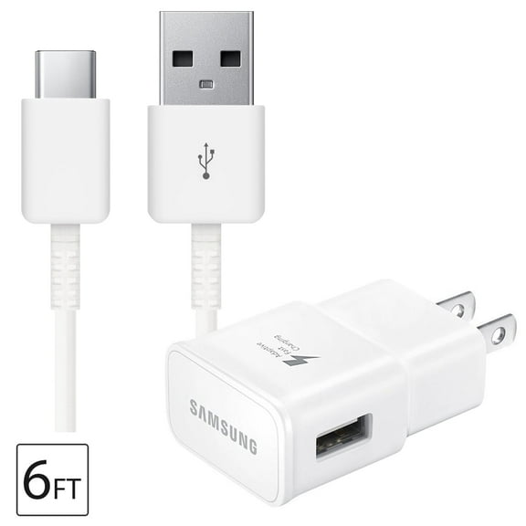 USB Type C Cable Fast Charging Wall Charger Adapter Kit Compatible Samsung Galaxy S10/S10+ S20/S20+ S21/S21+ Plus, S22/S22+, Note20, Note10, Note 9, Note 8