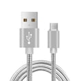 thumbnail image 1 of USB Type C Cable Nylon Braided Fast Charging Cord Safe and Fast Data Line (Silver), 1 of 4