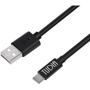 TUDIA Universal USB Type C Cable, C to A Fast Charging Cable 3.3 ft 1 Meter - Black
