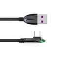 thumbnail image 1 of Yiran Angled Type C 120W Universal Fast Charging Cable 0.5m, 1 of 9
