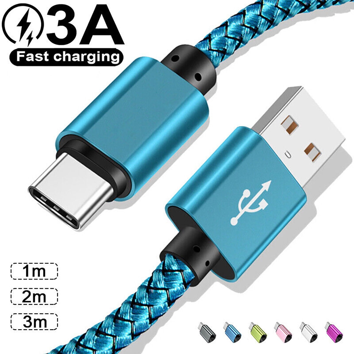 USB Type C Charging Cable ,USB C Nylon Braided Charger Cord