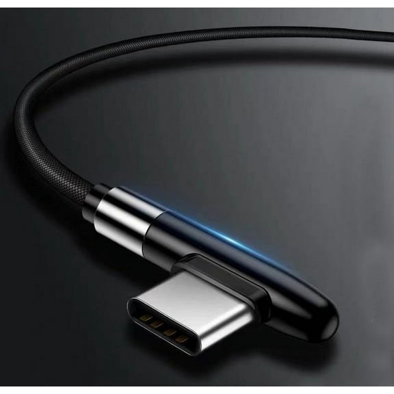USB Type C Charging Cable, Black Nakedcellphone Rugged [USB TYPE-C] Charge/Sync Cable for Blackberry Key2 LE, Keyone, Motion, DTEK 60