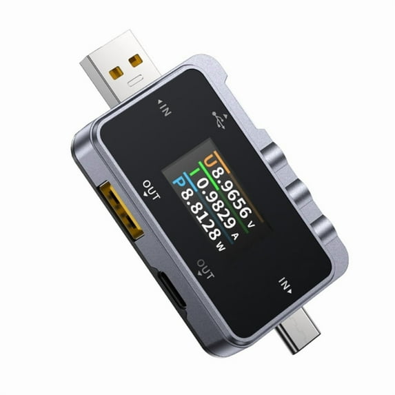 USB/Type C Digital Voltmeter Ammeter USB Tester Voltage And Current Tester With Color Display For Charging Devices