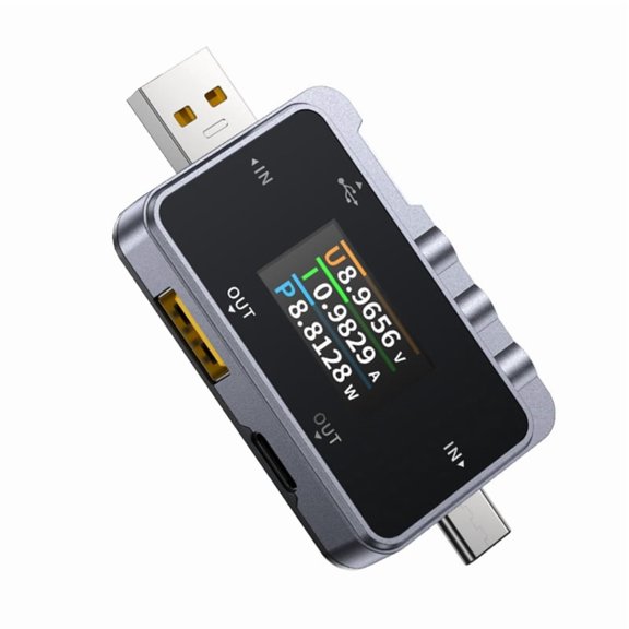 USB/Type C Digital Voltmeter Ammeter USB Tester Voltage And Current Tester With Color Display For Charging Devices