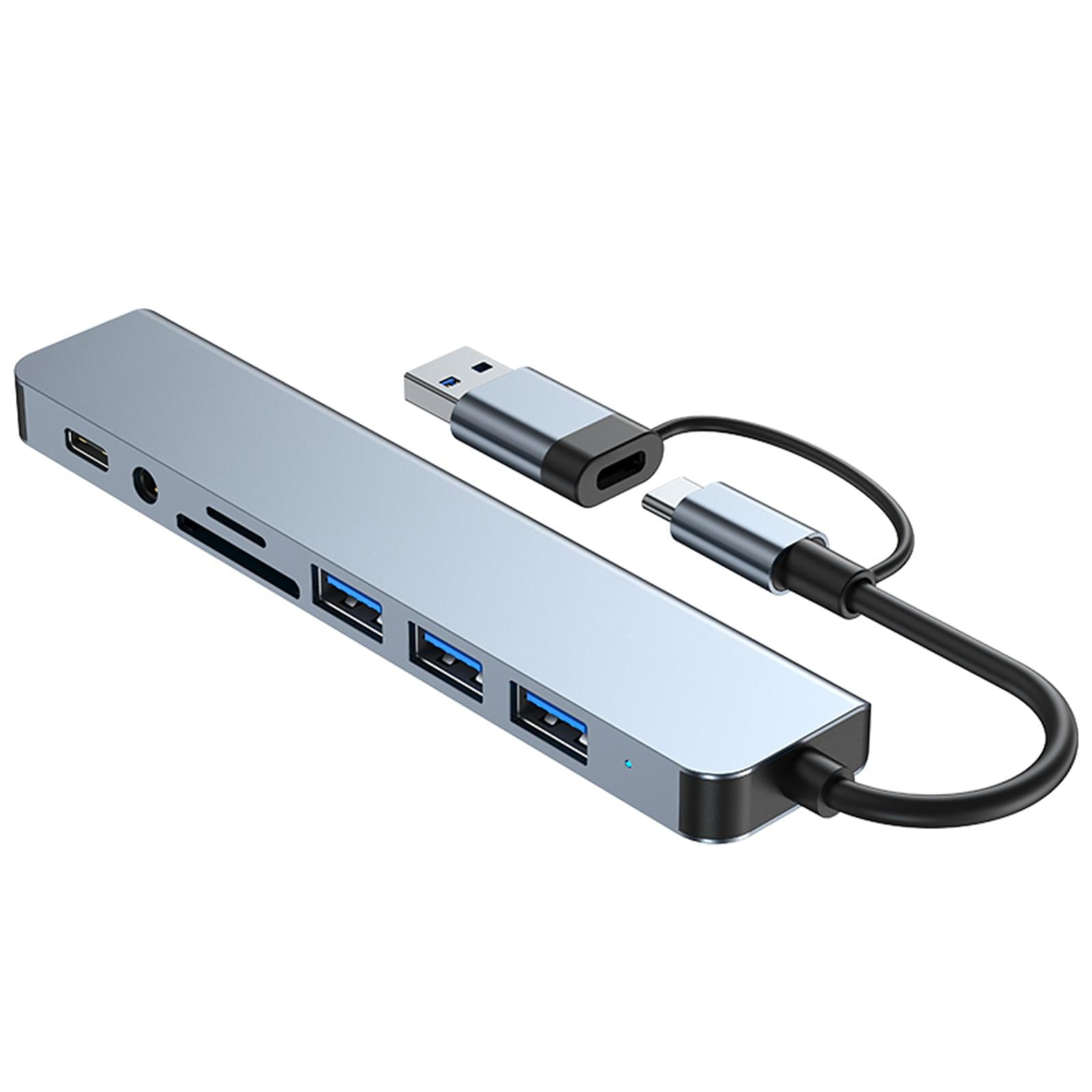 USB Type C Hub Adapter, Laptop Docking Station, USB3.0 USB C, 8 Port ...