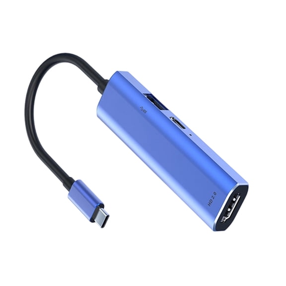 USB Type C Hubs 3Port Expansion Dock Plug and Play Not Needed Driver Lightweight For Office Peripherals Expansions