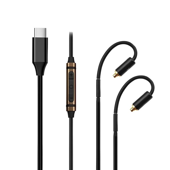 USB Type-C to MMCX 6N OCC Cable Compatible with SE215 SE535 SE846 N5005 N40 N1AP N3BP W40 W50 UE900S WESTONEU Mpro10/20/30/50 W10/20/30/40/50/60/70/80 ES AC XELENTO Earphones