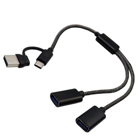 USB Type C Male To 2/3 USB Female Splitter Cable Fast Speed Data Transfer And Charging For Multiple Devices