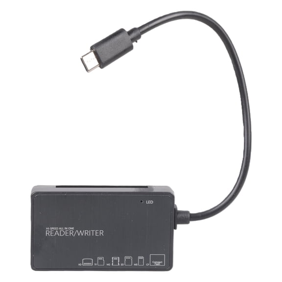 USB/Type C Memory Card Reader 5 in 1 TF MS Simultaneously Read Writer For Phone Laptop Computer