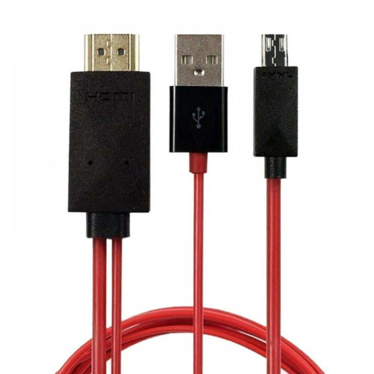 Cable Adaptador 3 En 1 Hdtv + Micro Usb + Mini Hd
