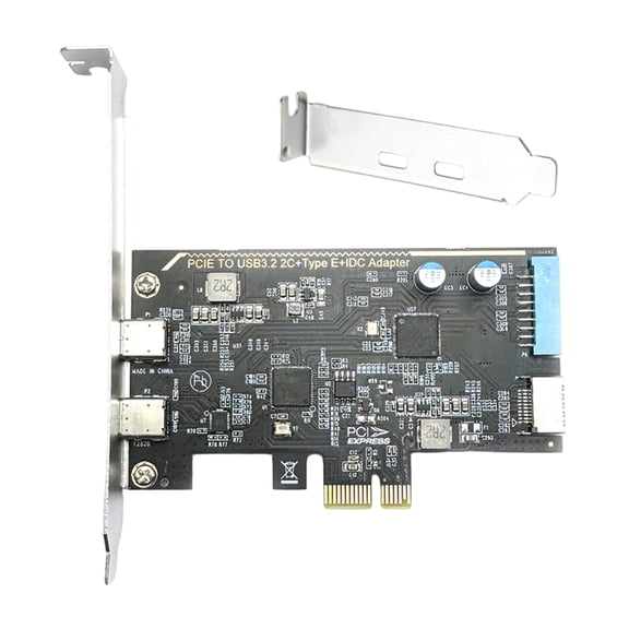 USB Type C PCIex1 PCIEx4 pciex8 x16 Expansion Card Double Port Adapter 10Gbps Fast for Older Motherboards
