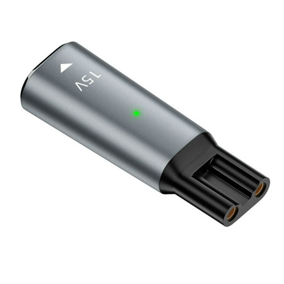 USB Type C Plug to 2 Pin Adapters USB C Female to 2 Pin Female Converters for Shaver Charging