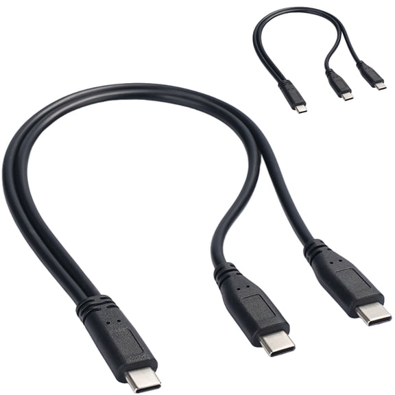 USB Type C Splitter Y Cable 1 Female To 2 Male Extension Cord Power Adapter Converter for PC Mobile Phone Car Charging