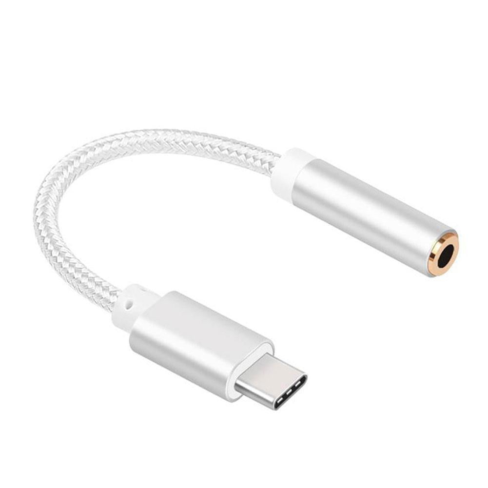2 In 1 Type-C USB C To 3.5mm AUX Audio Headphone Jack Adapter Charger Cable New - Foto 8