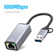 USB Type C To RJ45 LAN Wired 1000Mbps Network Card Super Speed USB 3.0