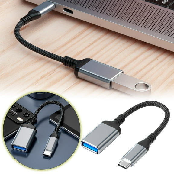 USB Type C to USB Adapter - High-Speed Data Transfer, Universal Compatibility, Compact Lightweight, Durable ABS Material, for Travel & Home Use