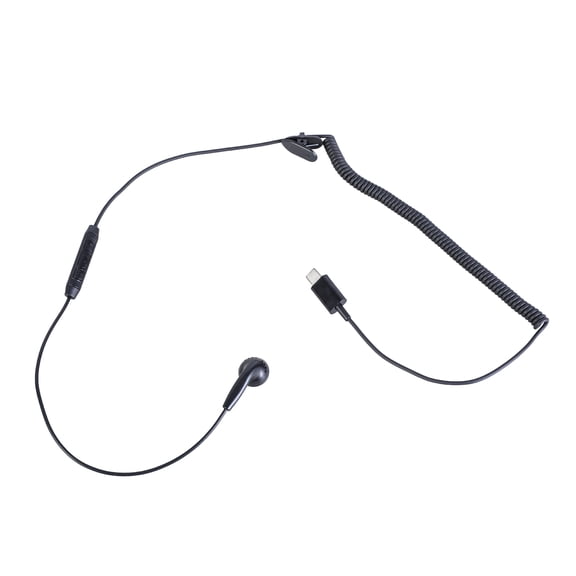 USB Type C Wireds Spring Single Side Earphones with Call Function and Volumes Control for Driving Security and Fitness