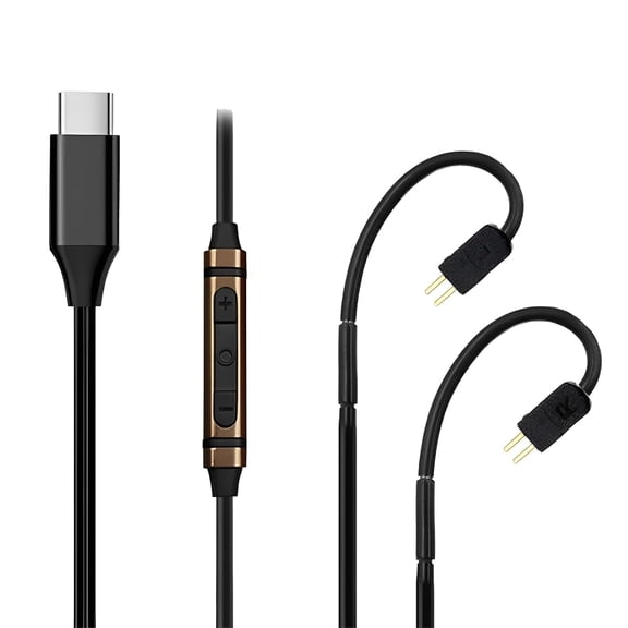 USB Type C to 0.78 2Pin High Purity OCC Replacement Cable 4.1ft Compatible with TFZ UE18 JH13 JH16 W4R UM3X Oriolus Earphones