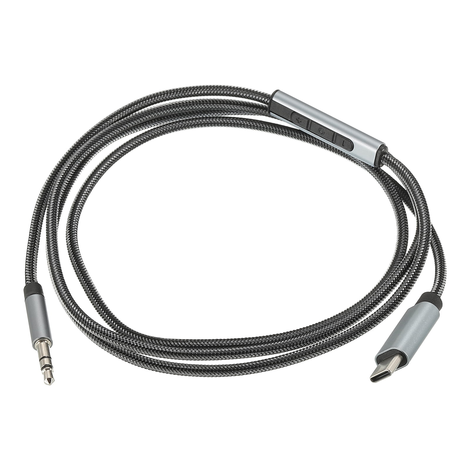 USB Type C to 3.5mm Male Audio Aux Jack Cable Headphone HiFi Car Stereo Adapter with InLine Mic