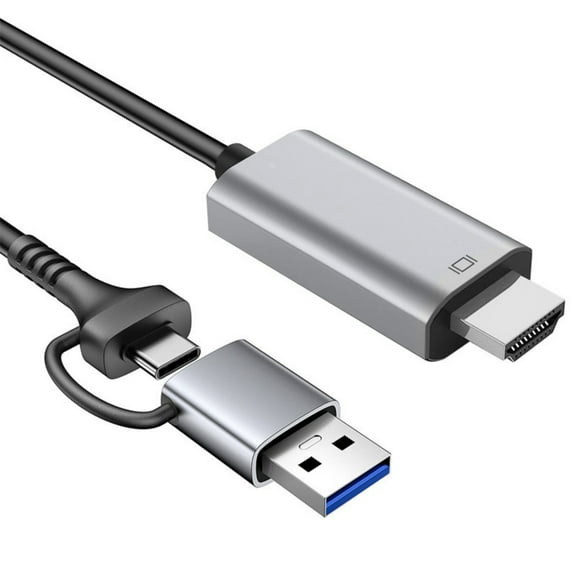 USB+Type C to HDTV Gaming Card 4K Video Device for Live Streaming Share Game