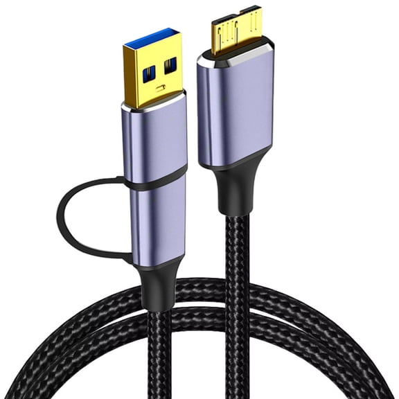 USB Type C to Micro B Data & Sync Charging Cable 5Gbps Data Transfer Cable