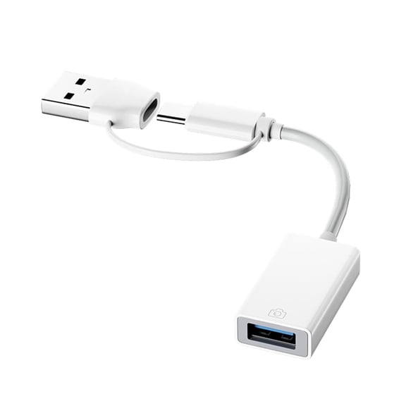 USB Type C to USB Female Adapter Cable 480Mbps Compact Data Transfer 16.5cm Plug and Play for Phone Tablet Laptop Peripheral Connection