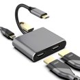 USB Type C to dual HDMI four in one TYPE C docking station 4K60Hz