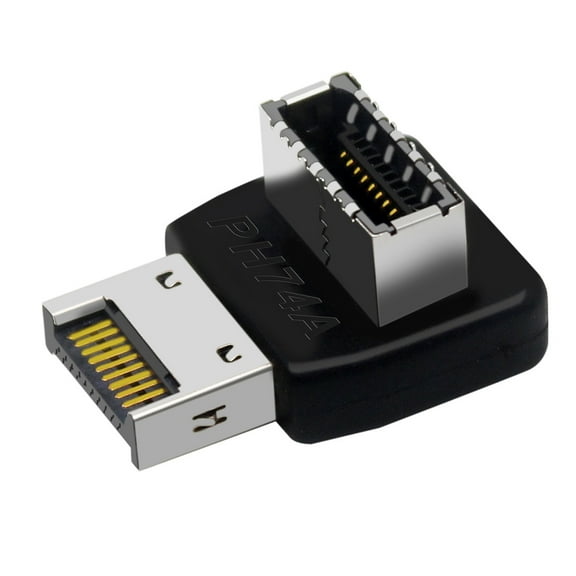 USB Type E Adapter USB3.1 Type E Header Converters 90 Degree Steering Elbow for Computer Motherboards PH74A/B