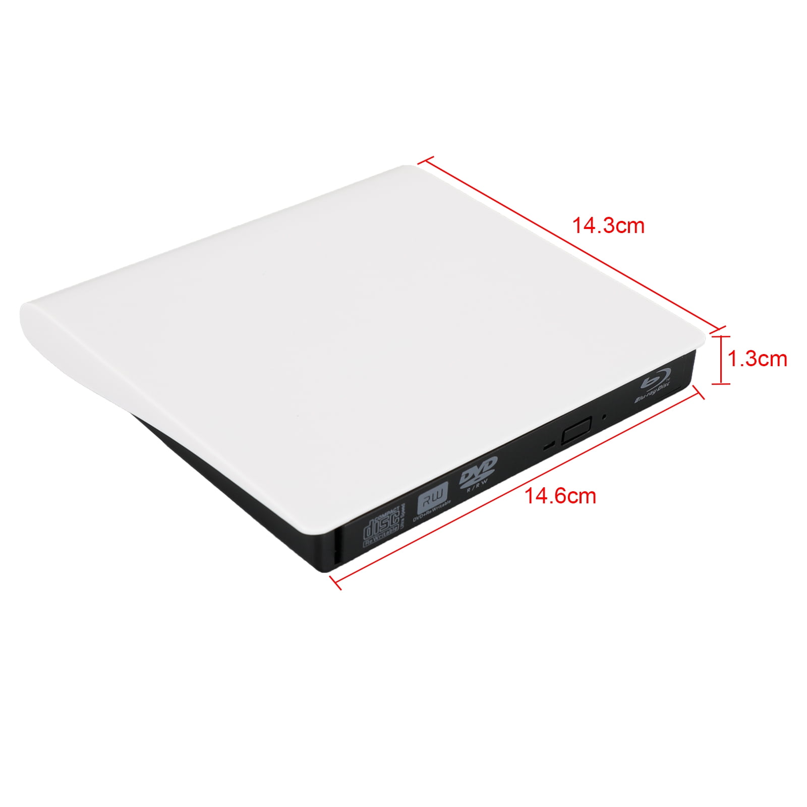 USB&Type-c 2 IN 1 External Disc Writer + Reader BD CD DVD Drive USB 3.0 ...