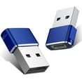 thumbnail image 1 of USB to USB C Adapter 2 Pack,Type C Female to A Male Charger Converter for Apple Watch Ultra iWatch 7 8 SE,iPhone 15 14 13 12 Plus Pro Max,AirPods,iPad Air 4 5 Mini 6,Samsung Galaxy S21 S22, 1 of 15