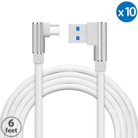 USB to USB C Cable, 10-Pack 6FT iPhone 15 Charger Cord, 3.1A C Chargers Fast Charging for iPhone 16 Car Charger, Carplay, Android Auto, Samsung S24 S23 S22 S10 S9, Note 20 10 Type C Cable